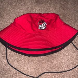 Georgia bulldogs bucket hat UGA red and black new era